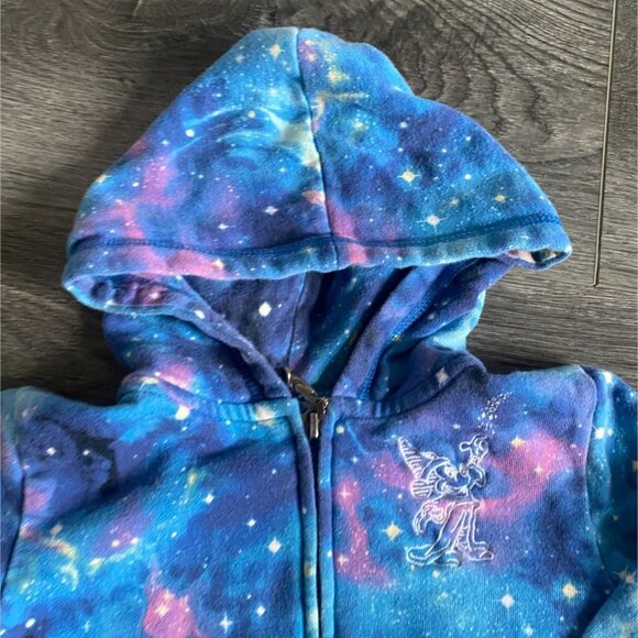 Disney Parks Childrens Galaxy Full Zip '2017' Hoodie/Sweatshirt-Blue-XXS-GUC - Picture 4 of 9
